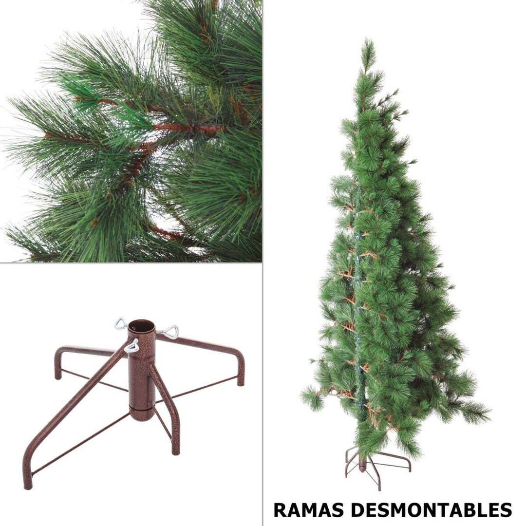 Christmas Tree Green PVC Metal Polyethylene 120 x 120 x 210 cm