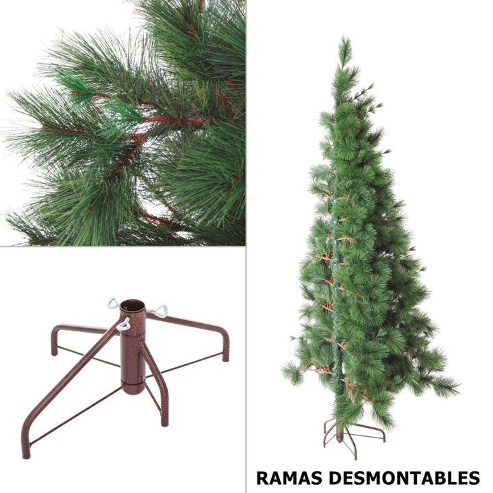 Christmas Tree Green PVC Metal Polyethylene 120 x 120 x 210 cm