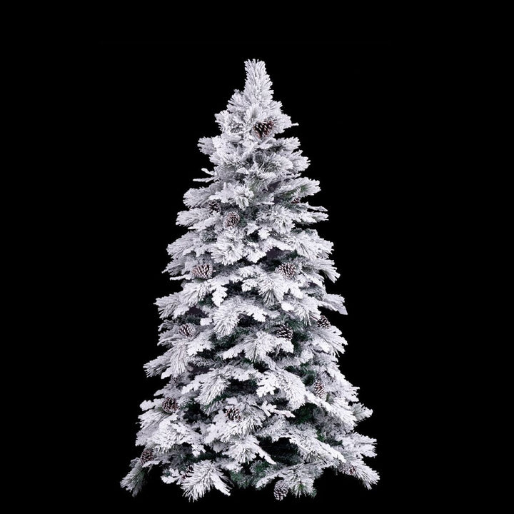 Christmas Tree White Green PVC Metal Polyethylene 150 cm