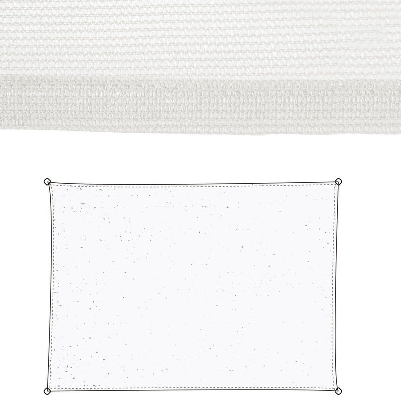 Cloth 3 x 4 m Awning 300 x 400 x 0,5 cm Polyethylene White