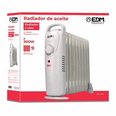 Radiateur à Huile (9 modules) EDM Junior Blanc 900 W