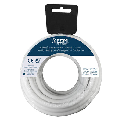 Cable EDM 2 x 1,5 mm 10 m White