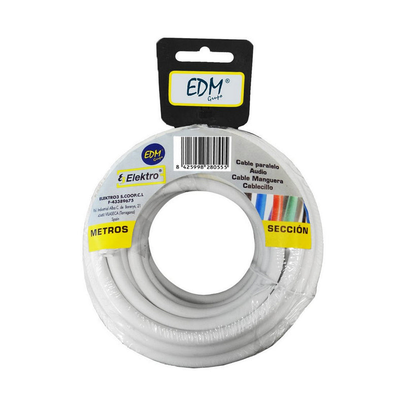 Câble EDM 3 x 2,5 mm Blanc 25 m