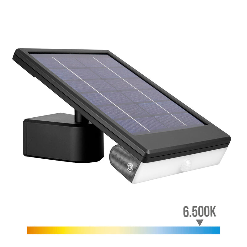 Wall Light EDM LED Solar Black 6 W 720 Lm (6500 K)
