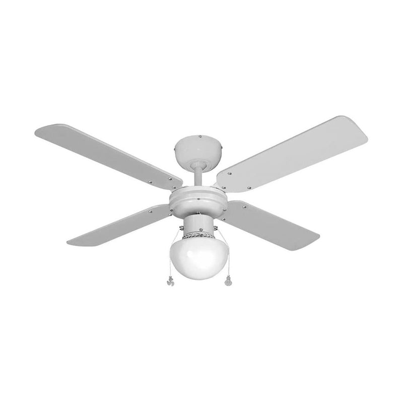 Ceiling Fan with Light EDM 33800 Caribe White 50 W