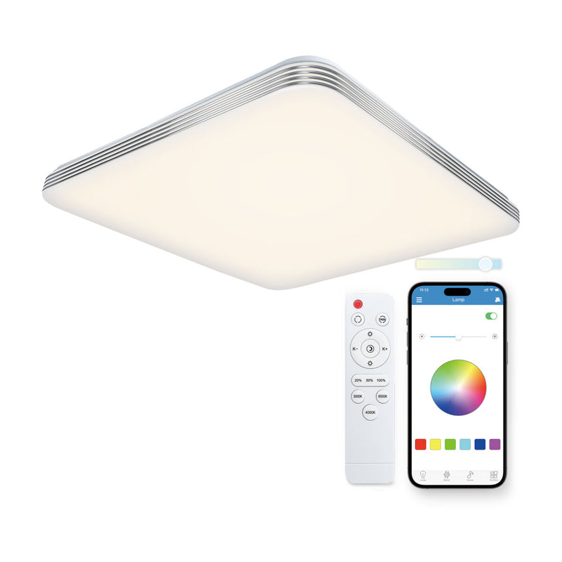LED Flush-fitting ceiling light KSIX Twilight