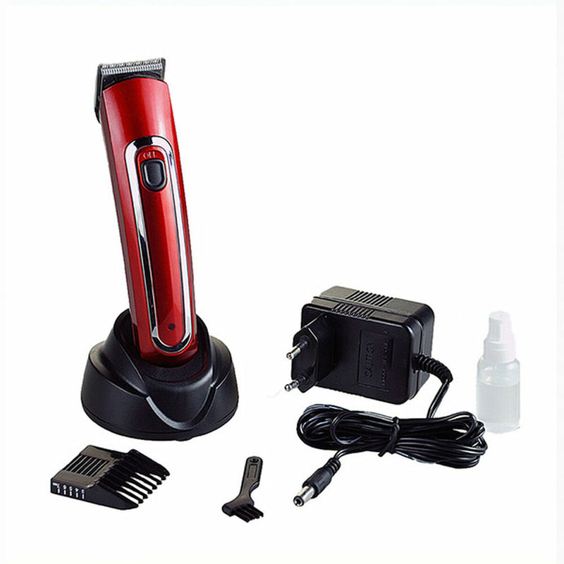 Hair Clippers Albi Pro Máquina Corte Red