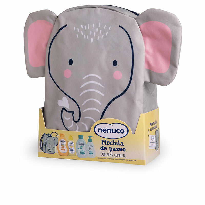 Conjunto de Banho Para Bebé Nenuco Mochila Elefantito Lote Elefante 4 Peças