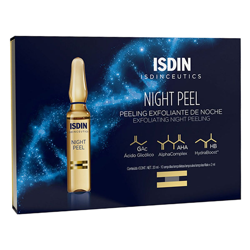 Facial Exfoliator Isdin Night Peel 30 x 2 ml Ampoules