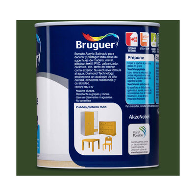 Acrylic polish Bruguer 5057506 Galicia Green 750 ml Satin finish