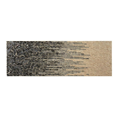 Table Meuble d'Entrée Gris Nacre noire Contre-plaqué 30,5 x 78 x 90,5 cm