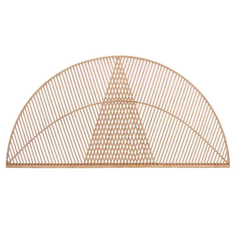 Headboard Triangle Brown Rattan 160 x 80,5 x 2 cm