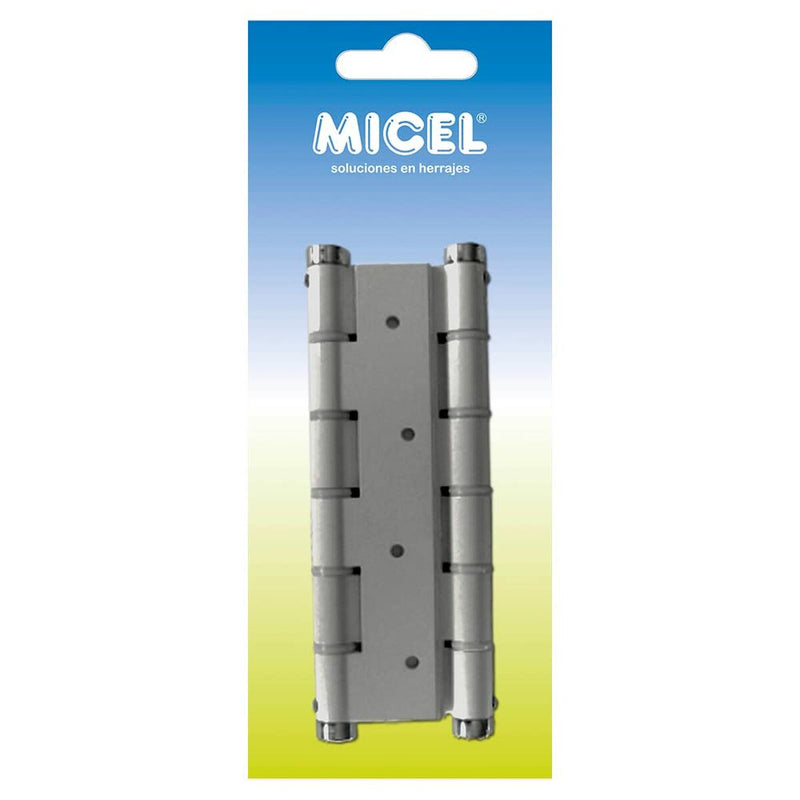 Hinge Micel BS10 M57004 Double action 180 x 33 mm Silver Aluminium