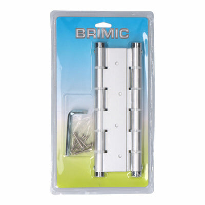 Hinge Micel BS10 M57004 Double action 180 x 33 mm Silver Aluminium