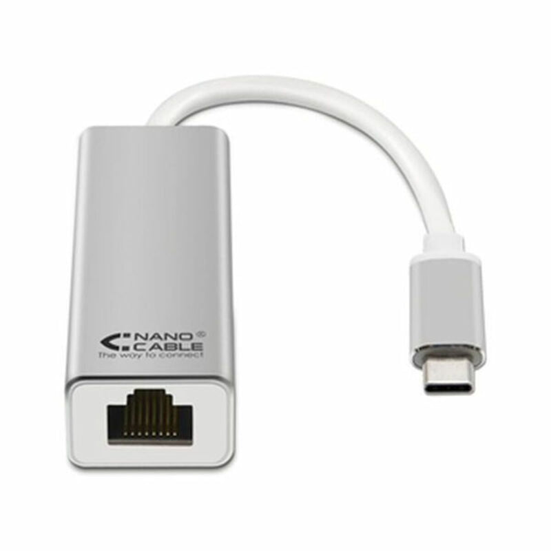 Convertisseur USB 3.0 vers Gigabit Ethernet NANOCABLE 10.03.0402 Argenté