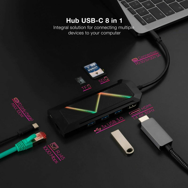 USB Hub NANOCABLE 10.16.0801