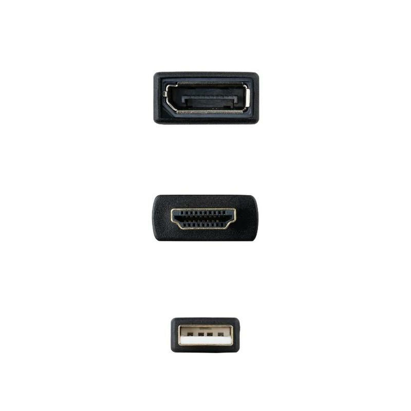 Cabo DisplayPort a HDMI NANOCABLE 10.16.0205 Preto 20 cm 4K Ultra HD
