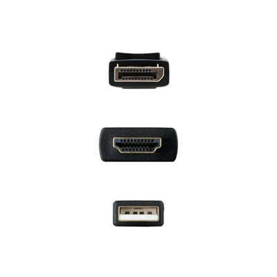 Câble DisplayPort vers HDMI NANOCABLE 10.15.4352 Noir 1,8 m 4K Ultra HD