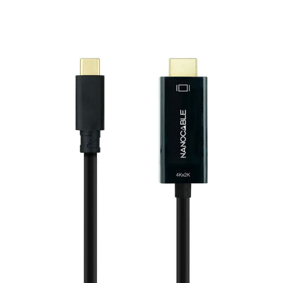 Câble USB-C vers HDMI NANOCABLE 10.15.5132 Noir 1,8 m 4K Ultra HD
