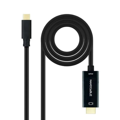USB-C to HDMI Cable NANOCABLE 10.15.5132 Black 1,8 m 4K Ultra HD