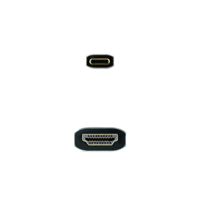 Cabo USB-C para HDMI NANOCABLE 10.15.5162 1,8 m Preto 8K Ultra HD