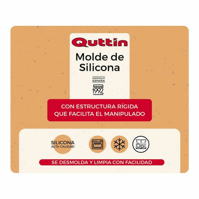 Oven Mould Quttin Silicone Rigid 24,3 x 24,3 cm (8 Units)