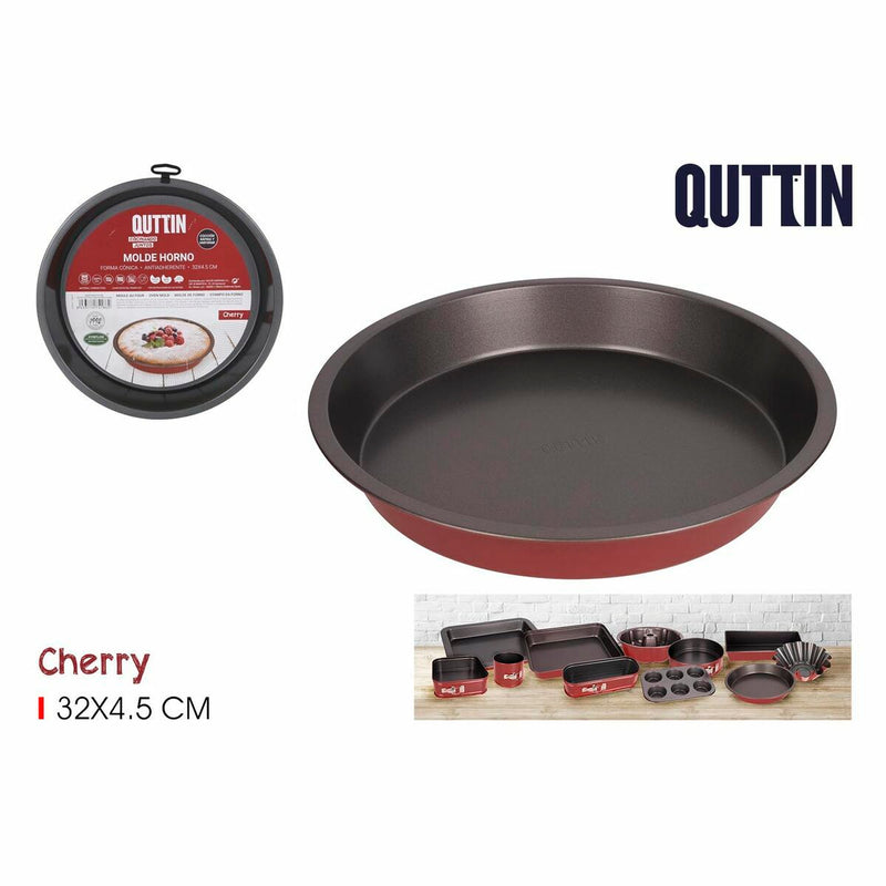 Molde para o Forno Quttin Cherry Aço com carbono 32 x 32 x 5 cm (12 Unidades)