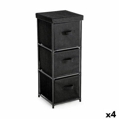 Chest of drawers Confortime Black 30 x 30 x 84 cm