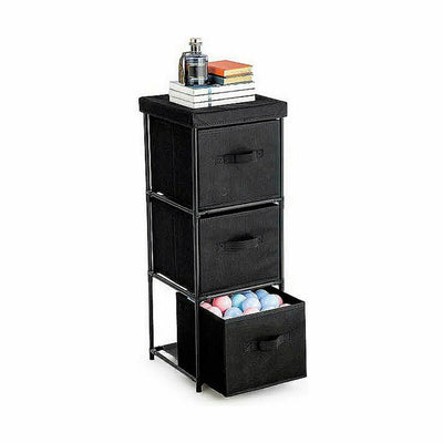 Chest of drawers Confortime Black 30 x 30 x 84 cm