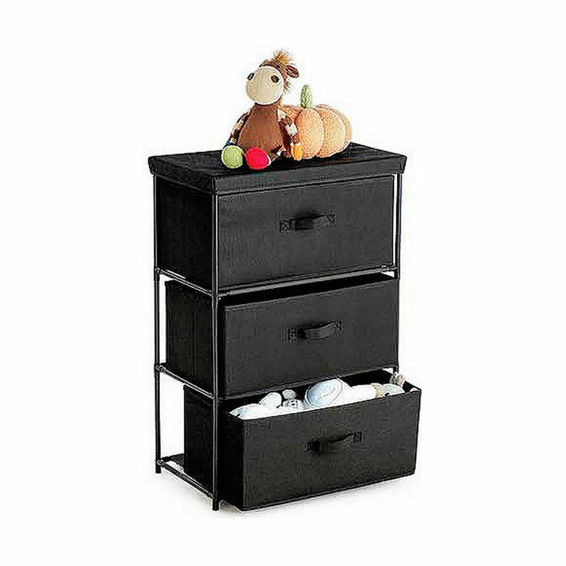 Chest of drawers Confortime Black 55 x 30 x 75 cm