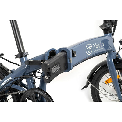 Electric Bike Youin You-Ride Barcelona 9600 mAh Grey Blue 20" 250 W 25 km/h