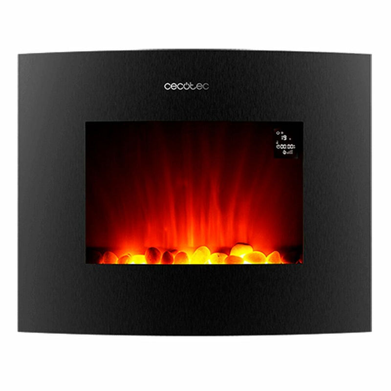 Decorative Electric Chimney Breast Cecotec 2650 CURVED Black 2000 W