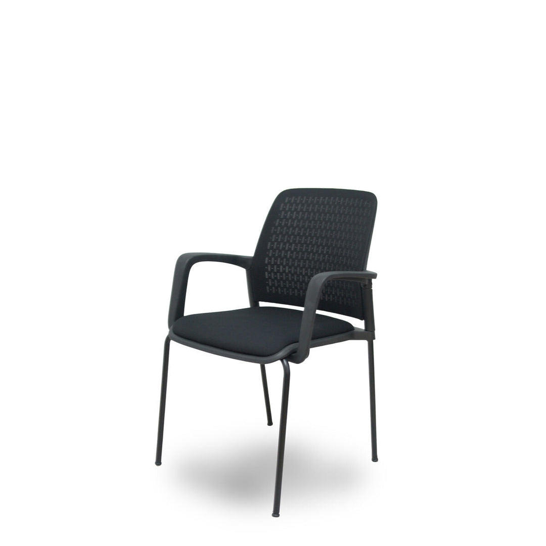 Reception Chair Foröl 4519PTNM840B840 Black 4 Units