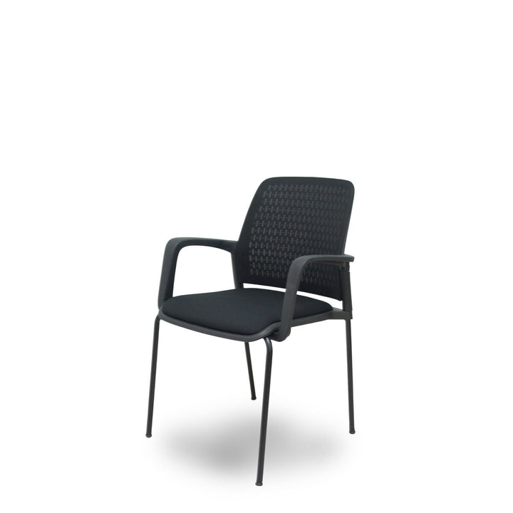 Reception Chair Foröl 4519PTNM840B840 Black 4 Units