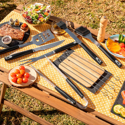 BBQ Utensils Kit with Case BBSet InnovaGoods 12 Pieces