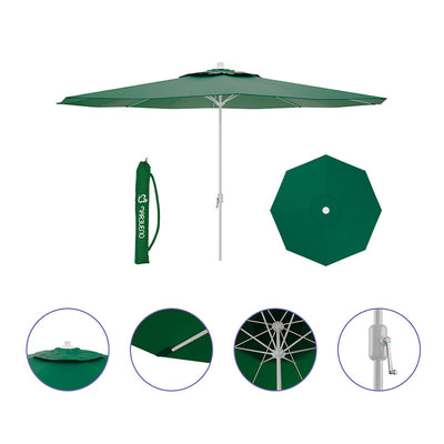Parasol Marbueno Verde Poliéster Aço Ø 300 cm