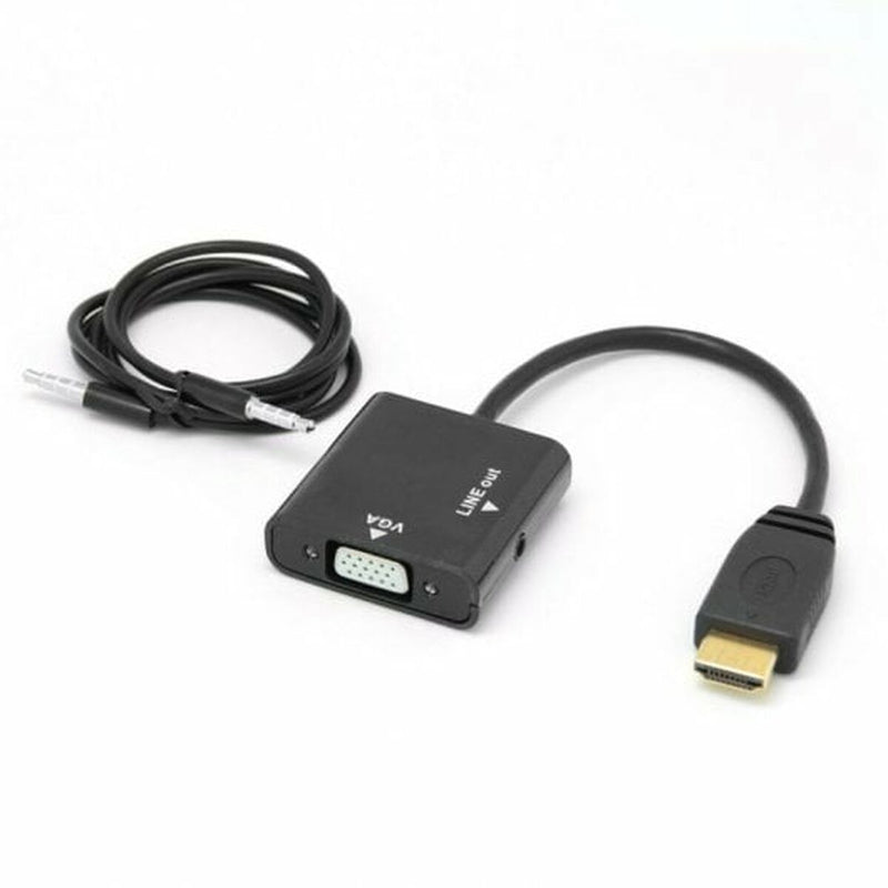 Adaptador de Corrente PcCom Essential HDMI VGA Jack 3.5 mm