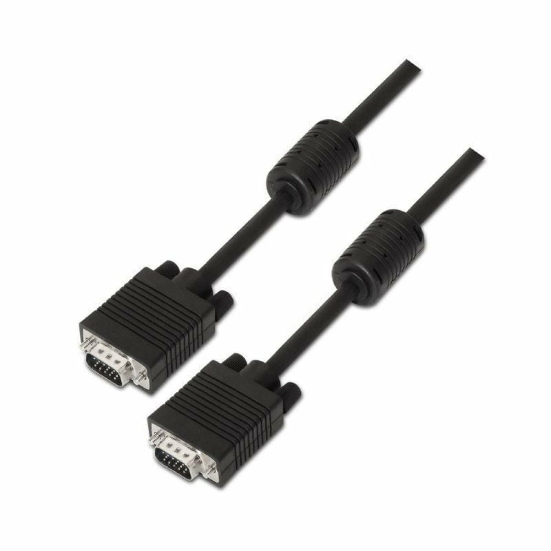 VGA Cable Aisens A113-0077 Black 25 m