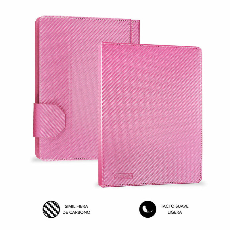 Case for Tablet and Keyboard Subblim SUB-KT1-USB003 10.1" Pink Spanish Qwerty QWERTY