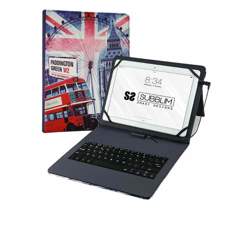 Case for Tablet and Keyboard Subblim SUB-KT1-USB050 Spanish Qwerty