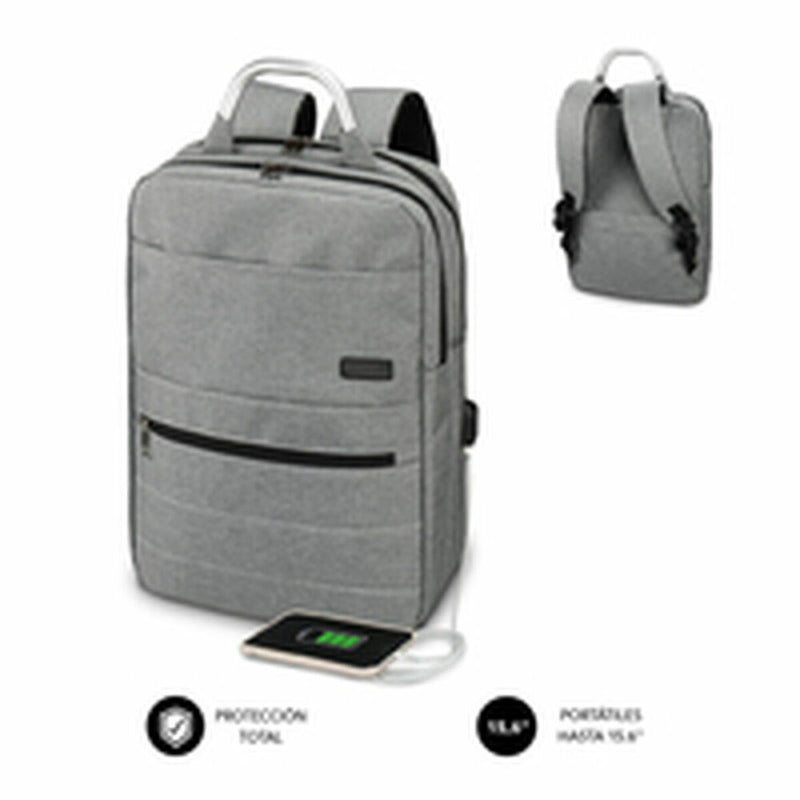 Rucksack for Laptop and Tablet with USB Output Subblim MOCHILA ELITE AIRPADDING 15.6&