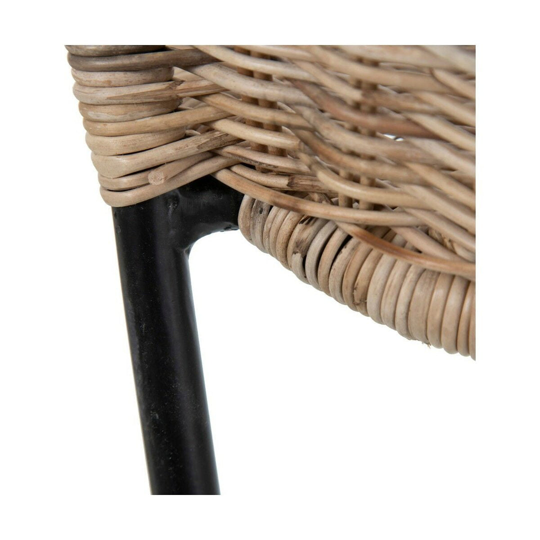 Dining Chair 50 x 54 x 77 cm Natural Black