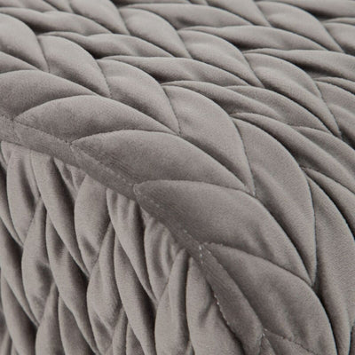 Bench 111 x 44 x 41,5 cm Synthetic Fabric Grey Metal
