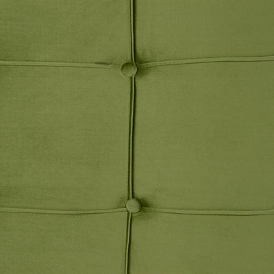 Cabeceira de Cama 160 x 7 x 64 cm Tecido Sintético Verde