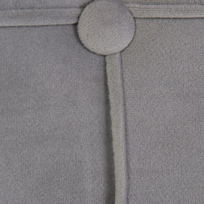 Cabeceira de Cama 180 x 7 x 64 cm Tecido Sintético Cinzento