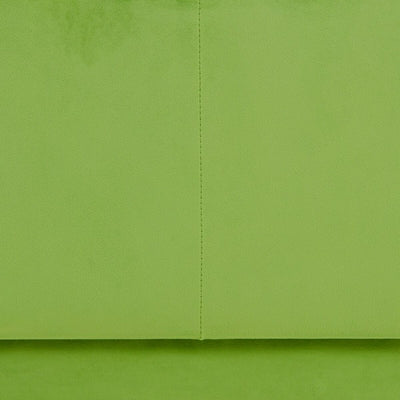 Puff Tecido Sintético Madeira Verde 60 x 60 x 40 cm