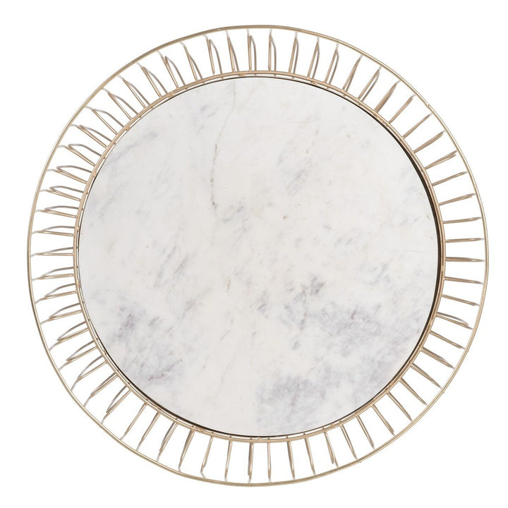 Centre Table White Golden 72 x 72 x 40 cm
