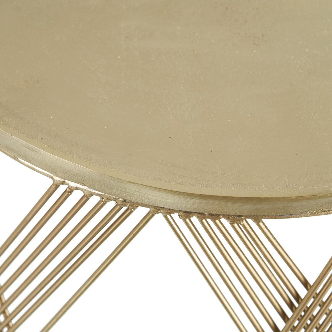 Set of 2 tables Golden 56 x 56 x 37 cm (2 Units)