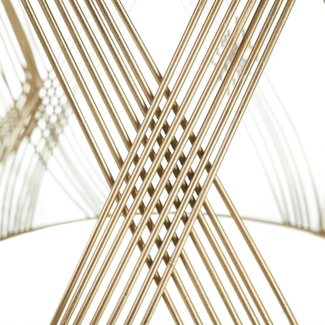Set of 2 tables Golden 56 x 56 x 37 cm (2 Units)