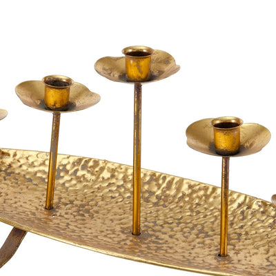 Candleholder 50,5 x 17,5 x 21 cm Golden Metal